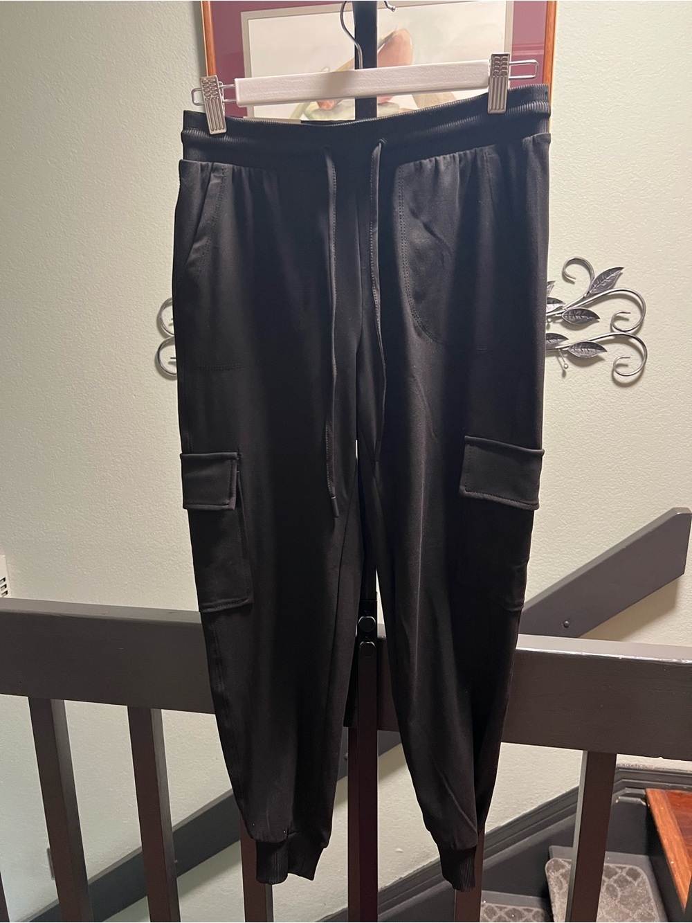 NWT Rachel Zoe Black Women's Cargo Jogger Pants Small #076